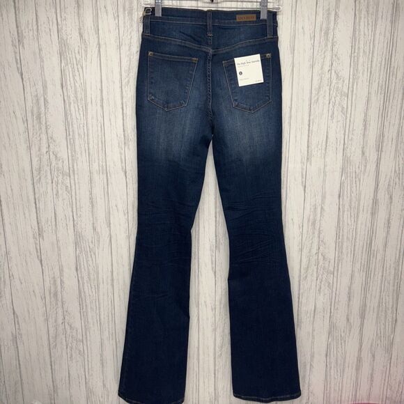 Womens Size 27 Lila Ryan Marielle High Rise Micro Flare Rustic Jeans NWT - Picture 4 of 6